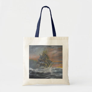 Terra Nova heads into a fierce Gale Dawn Tote Bag