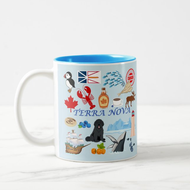 Terra Nova Newfoundland Two-Tone Coffee Mug (Left)