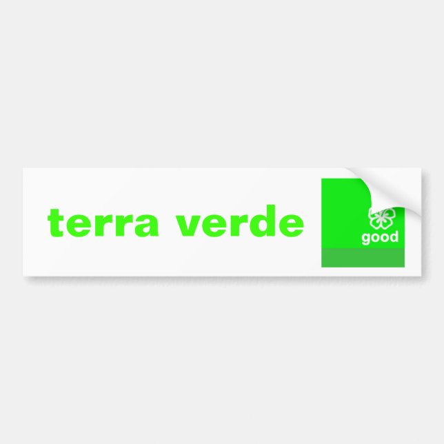 Terra verde bumper sticker (Front)