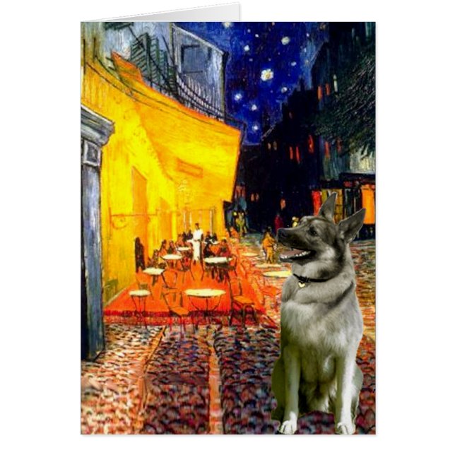 Terrace Cafe - Norwegian Elkhound (Front)