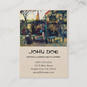 Terrace Cafe on Montmartre Vincent Van Gogh Business Card