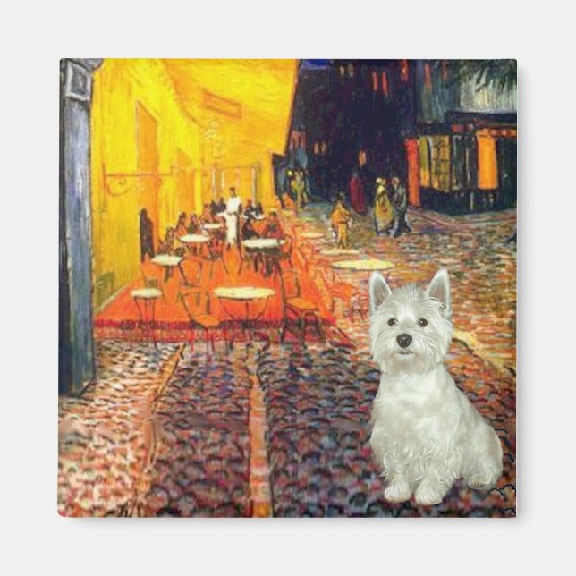 Terrace Cafe - Westie (S) Magnet (Front)
