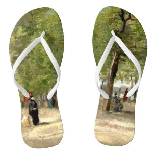 Terrace in Luxembourg Gardens (1886) Van Gogh Art Thongs