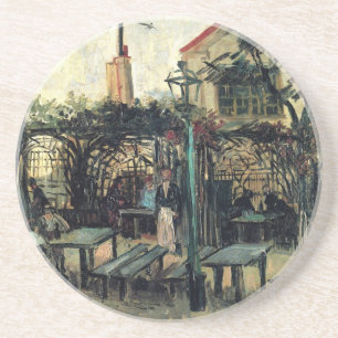 Terrace of a Cafe, Montmartre by Vincent van Gogh Coaster