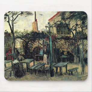 Terrace of a Cafe on Montmartre La Guinguette Mouse Pad
