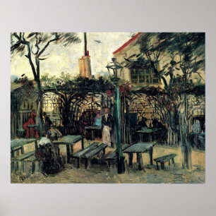 Terrace of a Cafe on Montmartre La Guinguette Poster