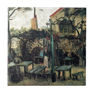 Terrace of a Cafe on Montmartre La Guinguette Tile
