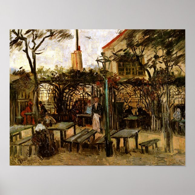 Terrace of Cafe Montmartre (F238)Van Gogh Fine Art Poster (Front)