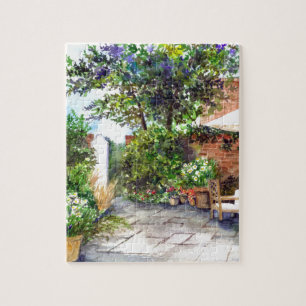 Terrace of The Manor House, York Jigsaw Puzzle