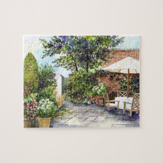 Terrace of The Manor House, York Jigsaw Puzzle