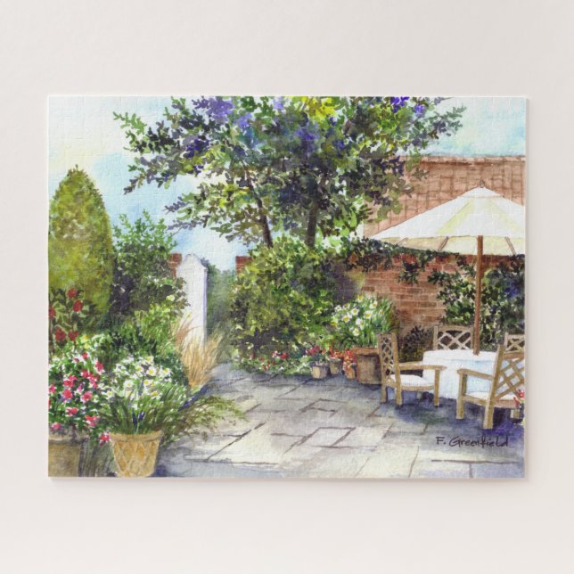 Terrace of The Manor House, York Jigsaw Puzzle (Horizontal)