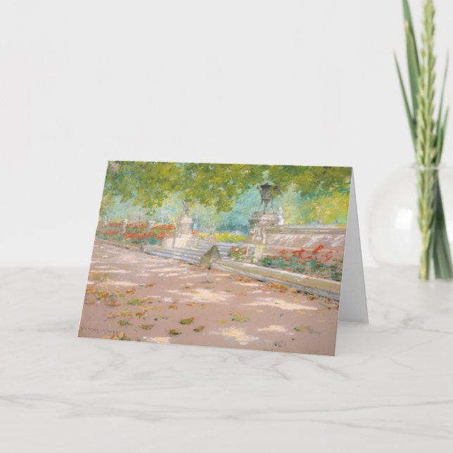 Terrace, Prospect Park | William Merritt Chase Card (Front)
