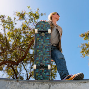 Terraced Garden: Klee's Modern Art  Skateboard