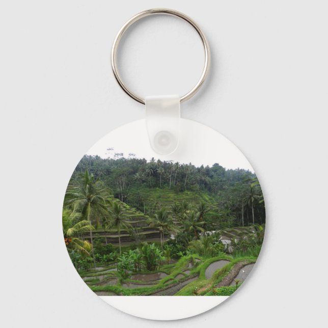Terraced Rice Fields Key Ring (Front)
