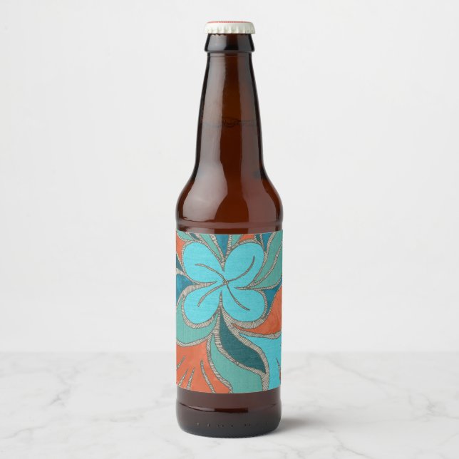 Terracool Bloom Desk Organiser Beer Bottle Label (Front)
