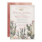 Terracota and Cactus Wedding invitations