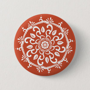 Terracotta 6 Cm Round Badge
