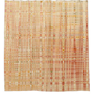 Terracotta Abstract Shower Curtain