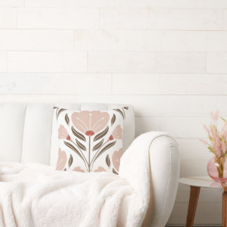 Terracotta and Blush pattern Cushion