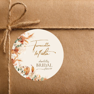 Terracotta and Tequila Bridal Shower Sticker