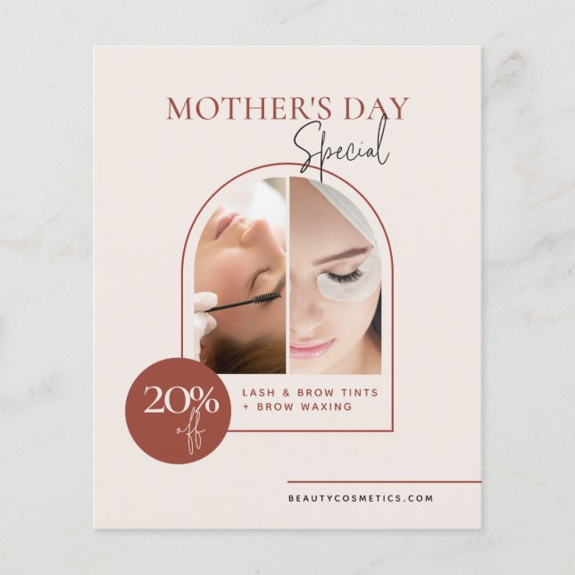 Terracotta Arch Beauty Business Promotional Flyer  (Front)