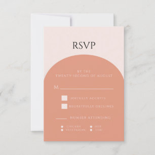 TERRACOTTA ARCH WEDDING RSVP CARD