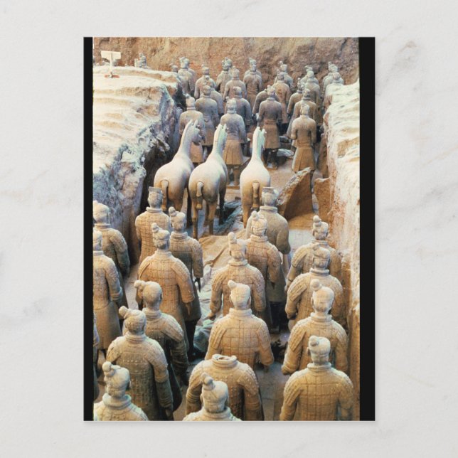 Terracotta Army, Qin Dynasty, 210 BC Postcard (Front)