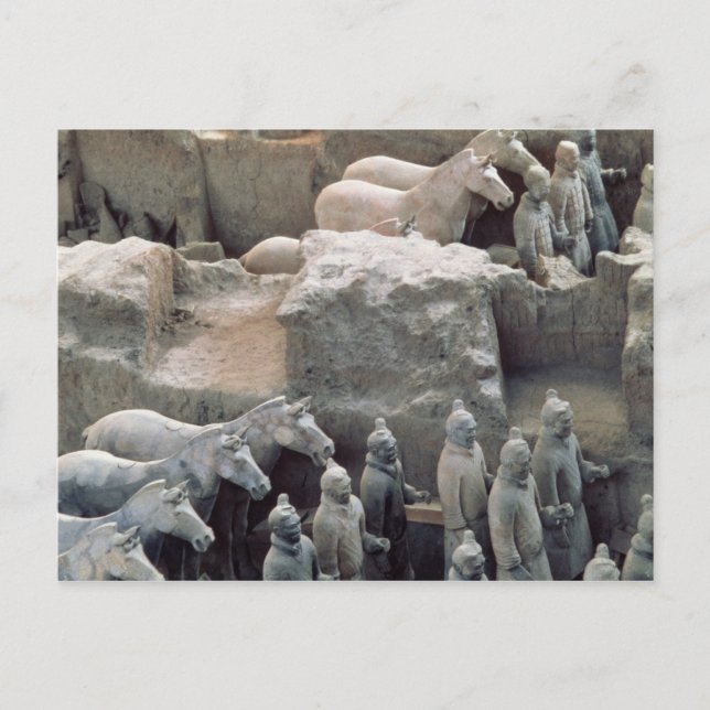Terracotta Army, Qin Dynasty, 210 BC Postcard (Front)
