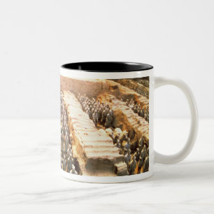 Terracotta Army, Qin Dynasty, 210 BC Two-Tone Coffee Mug