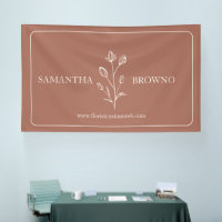 Terracotta Beige Framed Flower Botanical