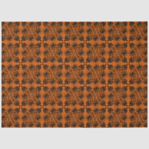 Terracotta Black Ancient Greek Meander Pattern Tissue Paper