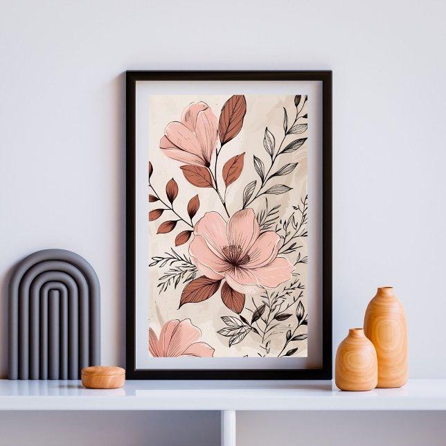 Terracotta Bloom Harmony Poster (Creator Uploaded)