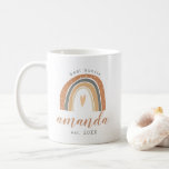 Terracotta Bohemian Rainbow Cute Best Auntie Boho Coffee Mug<br><div class="desc">This ceramic mug features a watercolor terracotta bohemian rainbow with a heart and a cute script font. Easily change the wording for your particular needs. This makes the perfect gift for your favourite aunt or as a pregnancy announcement to your soon-to-be auntie sister.</div>