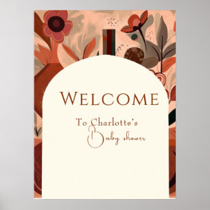  Terracotta boho baby shower   Poster