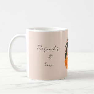 Terracotta Boho Botanical Mom and Baby  Coffee Mug