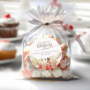 Terracotta Boho Bridal Shower thank you Sticker