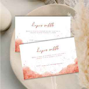 Terracotta Boho Desert Diaper Raffle Baby Shower Enclosure Card