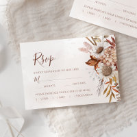 Terracotta Boho Fall Floral Meal Options Wedding