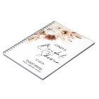 Terracotta Boho Floral Pampas Bridal Shower Guest