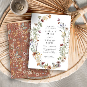 Terracotta Boho Wedding Invitation