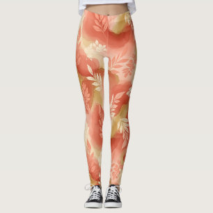 Terracotta Botanical - Warm Earthy Floral (1) Leggings