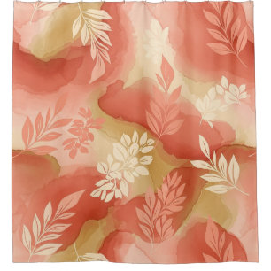 Terracotta Botanical - Warm Earthy Floral (1) Shower Curtain