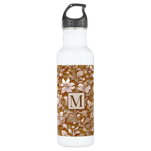 Terracotta Burnt Orange Modern botanical Boho 710 Ml Water Bottle