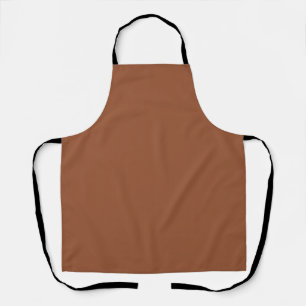 Terracotta Burnt Orange Solid Colour  Apron