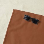 Terracotta Burnt Orange Solid Colour  Beach Towel<br><div class="desc">Terracotta Burnt Orange Solid Colour. Modern Colour.</div>