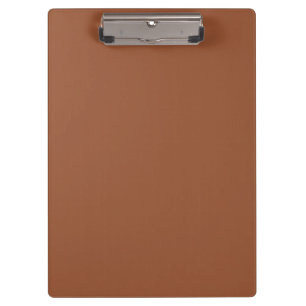 Terracotta Burnt Orange Solid Colour  Clipboard