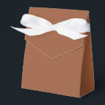 Terracotta Burnt Orange Solid Colour  Favour Box<br><div class="desc">Terracotta Burnt Orange Solid Colour. Modern Colour.</div>