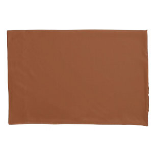Terracotta Burnt Orange Solid Colour Pillowcase