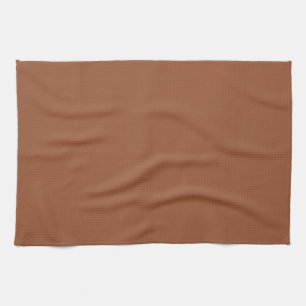 Terracotta Burnt Orange Solid Colour Tea Towel