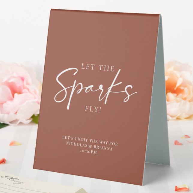 Terracotta Burnt Orange Wedding Sparkler Send Off (In SItu (Wedding))